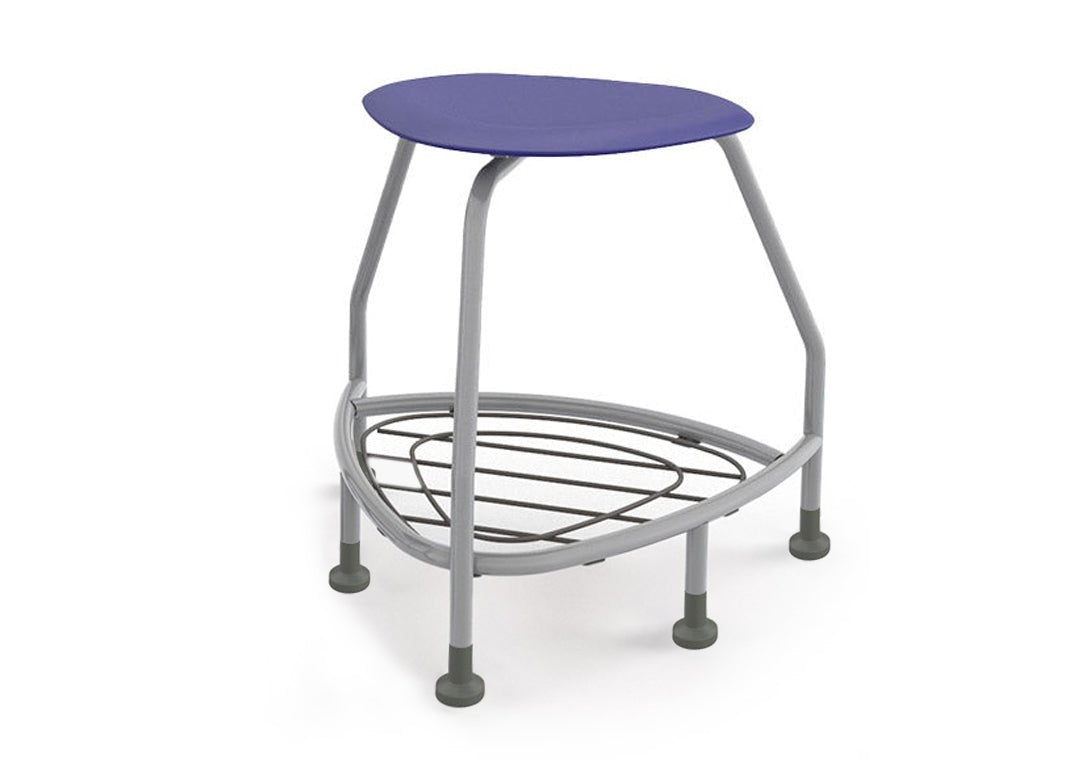 Haskell Education 360 Platinum frame Backless Chair with Bookbag Rack 24"H (TS5X1.24PL) - SchoolOutlet