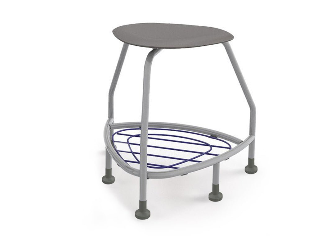 Haskell Education 360 Platinum frame Backless Chair with Bookbag Rack 24"H (TS5X1.24PL) - SchoolOutlet