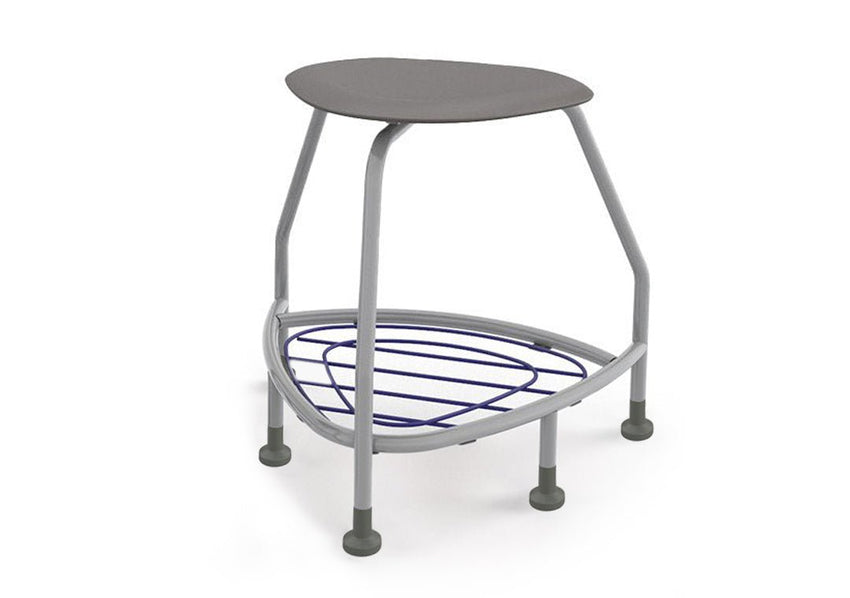 Haskell Education 360 Platinum frame Backless Chair with Bookbag Rack 24"H (TS5X1.24PL) - SchoolOutlet