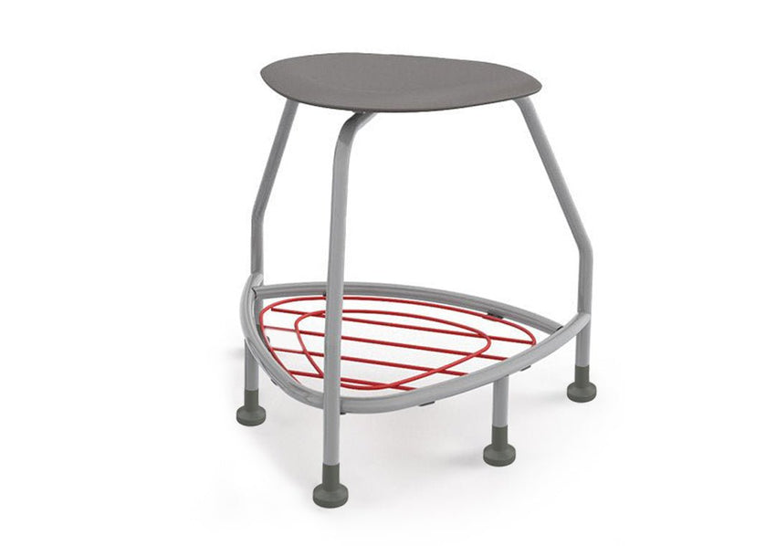 Haskell Education 360 Platinum frame Backless Chair with Bookbag Rack 24"H (TS5X1.24PL) - SchoolOutlet