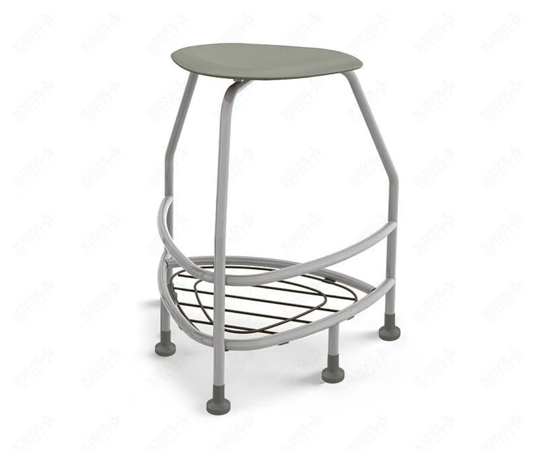 Haskell Education 360 Platinum frame Backless Chair with Bookbag Rack 30"H (TS5X1.30PL) - SchoolOutlet