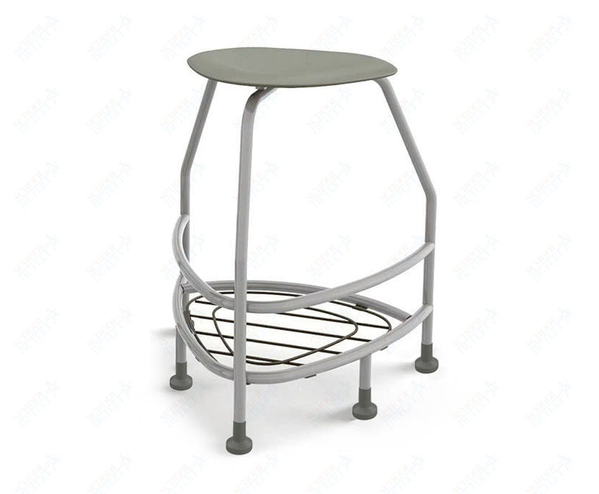 Haskell Education 360 Platinum frame Backless Chair with Bookbag Rack 30"H (TS5X1.30PL) - SchoolOutlet