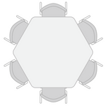 Marco Apex Series Hexagon Preschool Activity Table 54.5