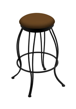 Holland Bar Stool Georgian 30" Swivel Bar Stool with Black Wrinkle Finish (HBS-3000-Upholstery)