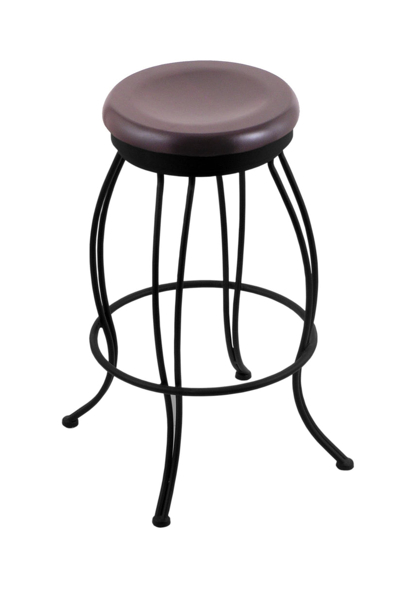 Holland Bar Stool Georgian 30" Swivel Bar Stool with Black Wrinkle Finish (HBS - 3000 - Wood) - SchoolOutlet