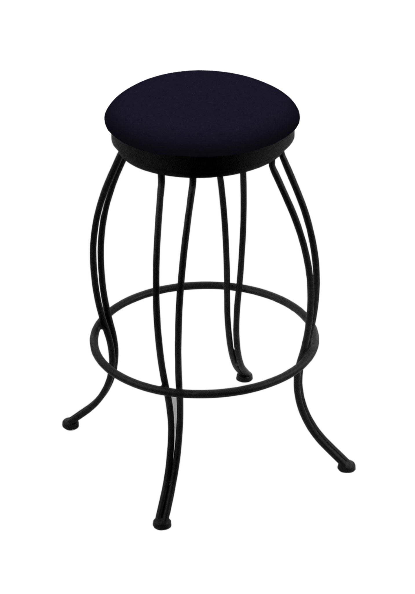 Holland Bar Stool Georgian 30" Swivel Bar Stool with Black Wrinkle Finish (HBS - 3000 - Upholstery) - SchoolOutlet