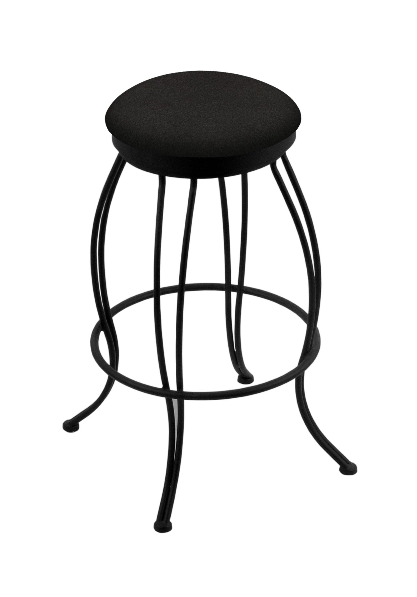 Holland Bar Stool Georgian 30" Swivel Bar Stool with Black Wrinkle Finish (HBS - 3000 - Upholstery) - SchoolOutlet