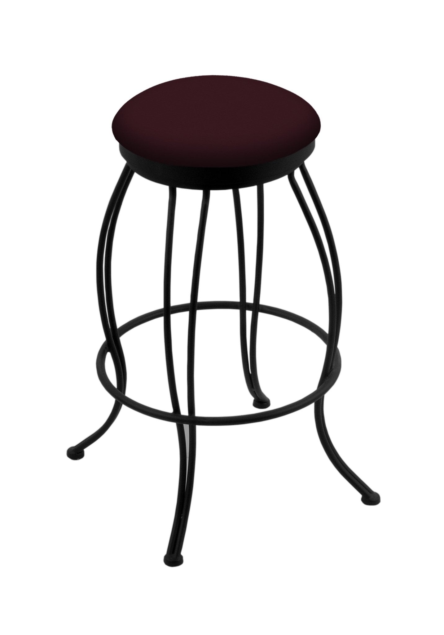 Holland Bar Stool Georgian 30" Swivel Bar Stool with Black Wrinkle Finish (HBS - 3000 - Upholstery) - SchoolOutlet