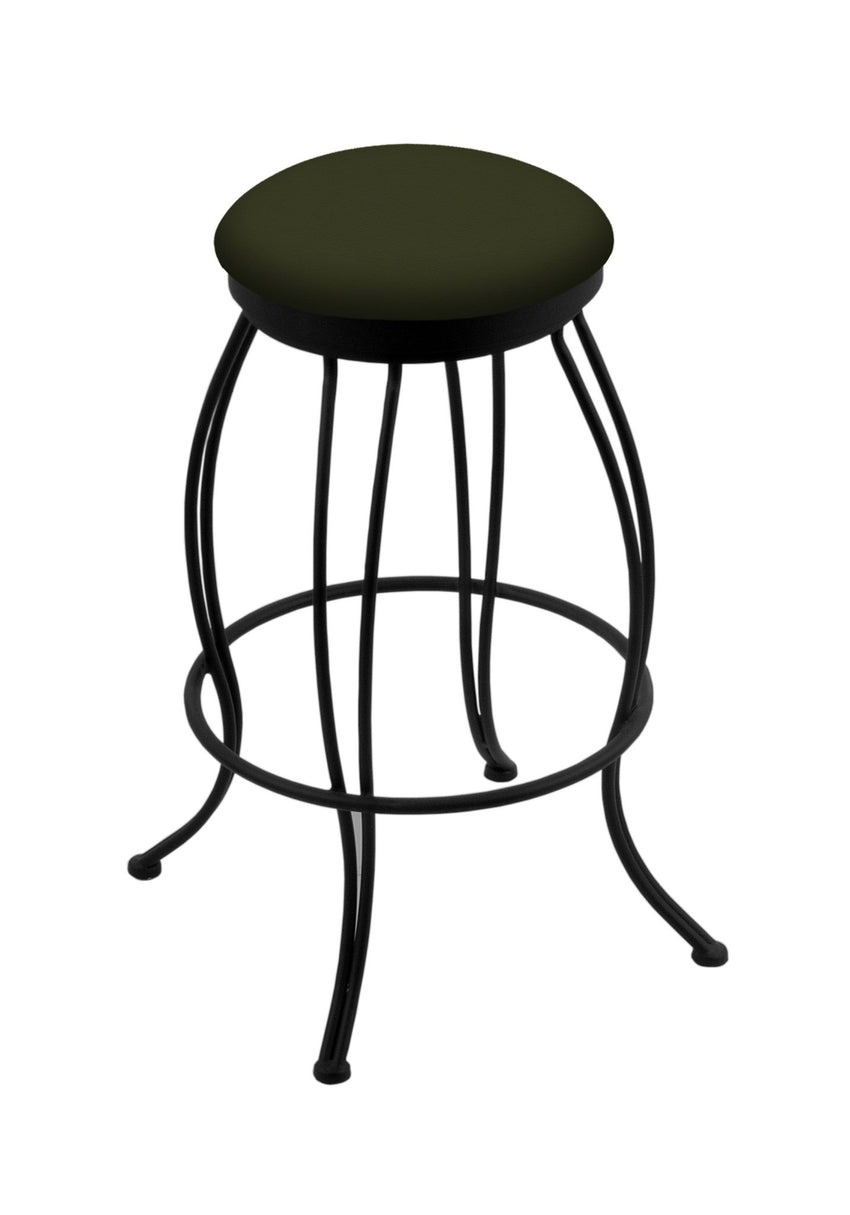 Holland Bar Stool Georgian 30" Swivel Bar Stool with Black Wrinkle Finish (HBS - 3000 - Upholstery) - SchoolOutlet