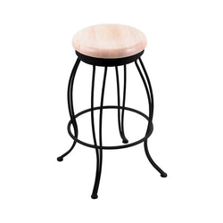 Holland Bar Stool 3020 30" Swivel Bar Stool with Black Wrinkle Finish (HBS-3020-Wood)