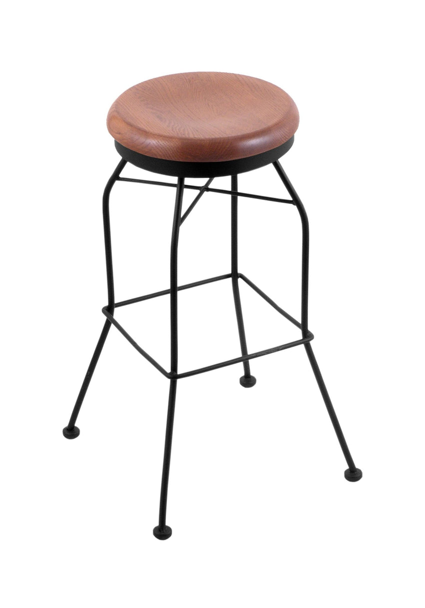 Holland Bar Stool 3020 30" Swivel Bar Stool with Black Wrinkle Finish (HBS - 3020 - Wood) - SchoolOutlet