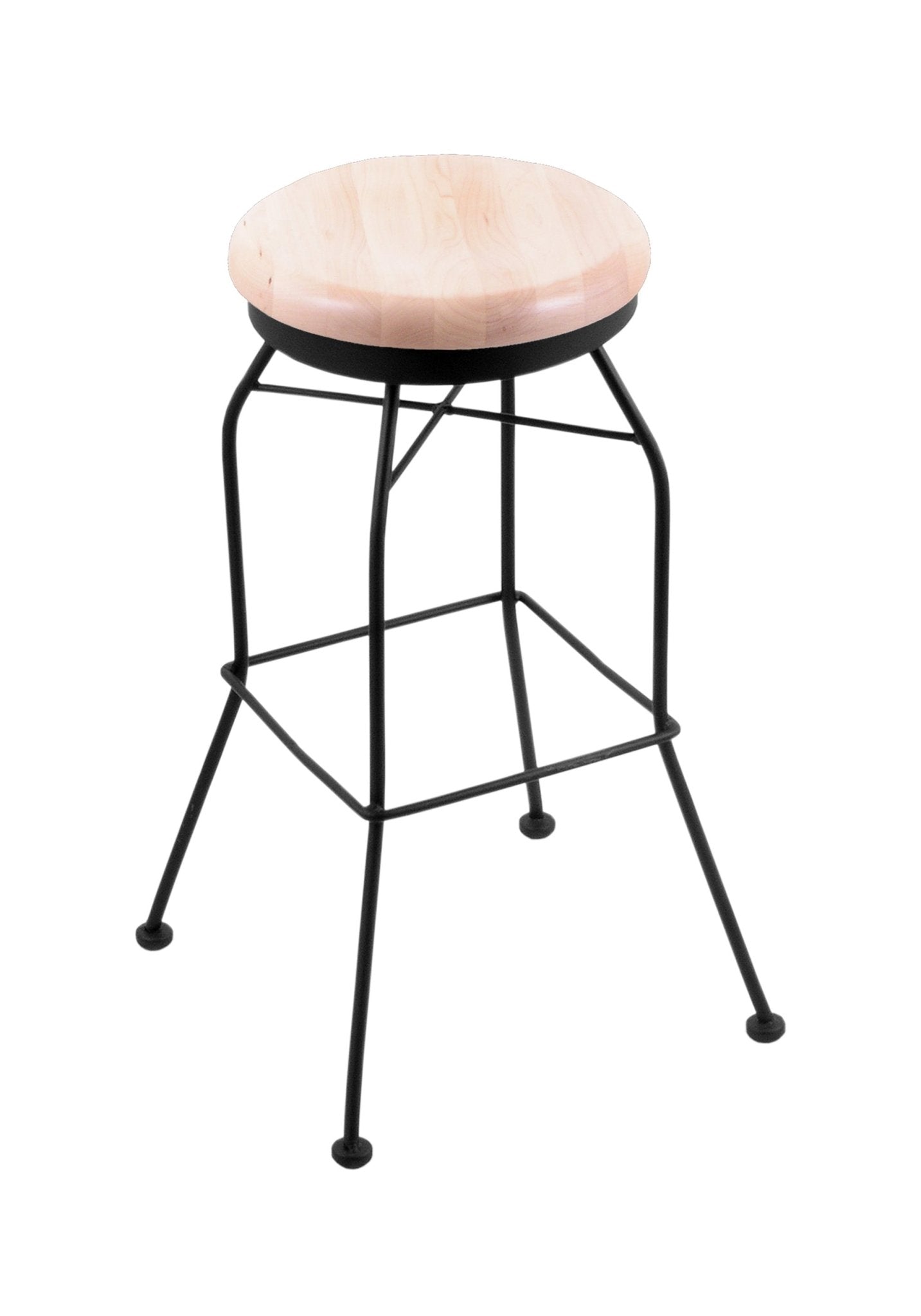 Holland Bar Stool 3020 30" Swivel Bar Stool with Black Wrinkle Finish (HBS - 3020 - Wood) - SchoolOutlet