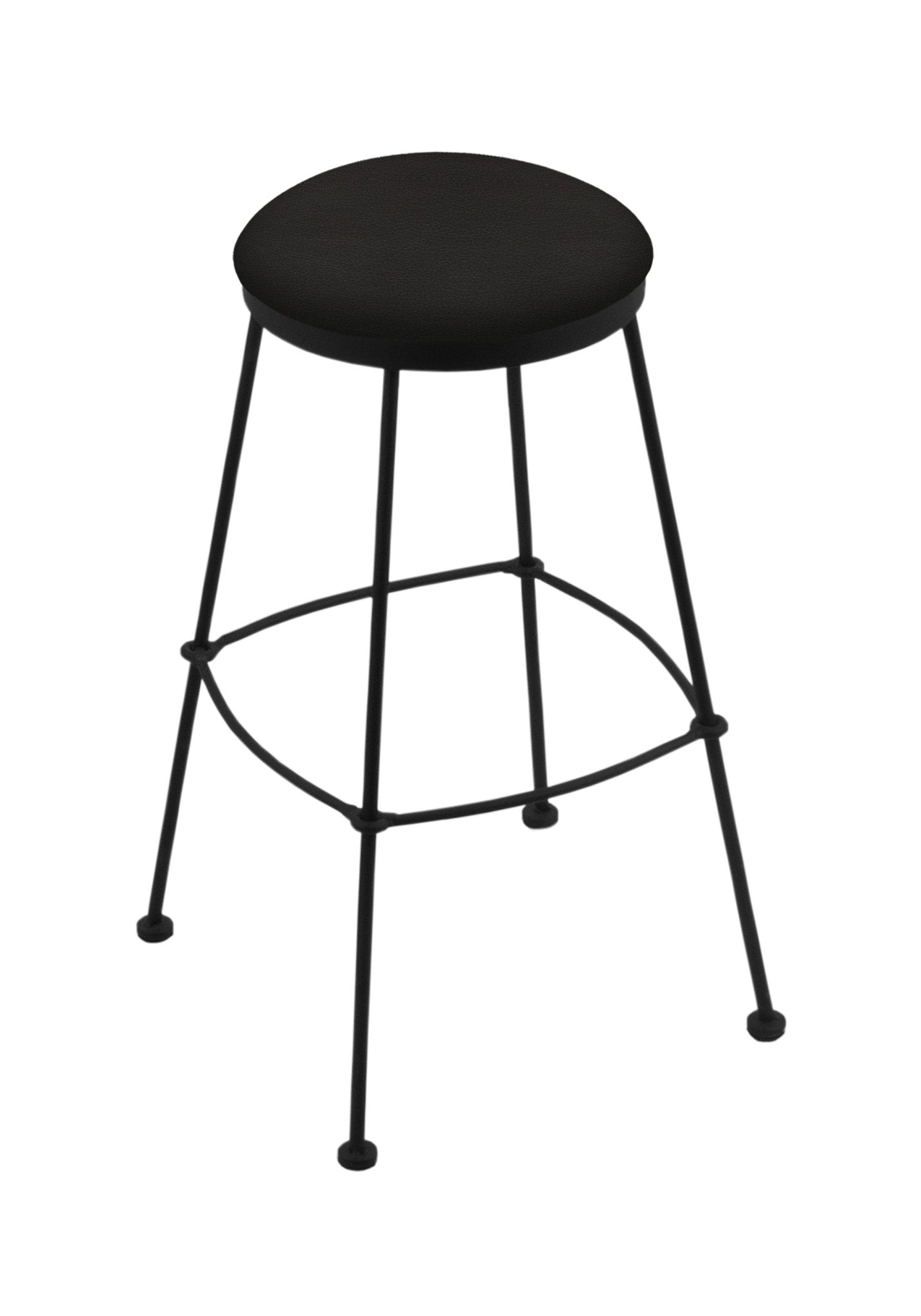 Holland Bar Stool 3030 25" Stationary Counter Stool with Black Wrinkle Finish (HBS - 3030 - Upholstery) - SchoolOutlet