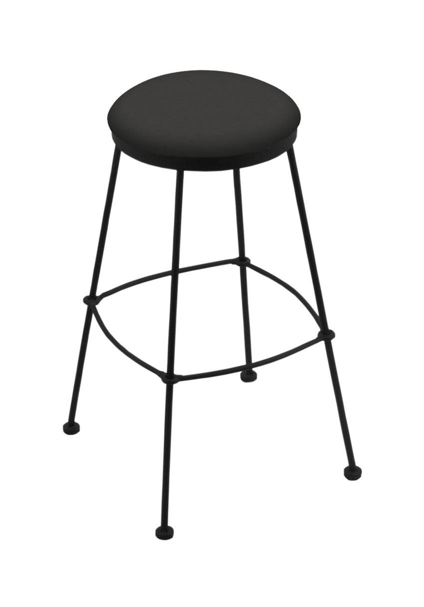 Holland Bar Stool 3030 25" Stationary Counter Stool with Black Wrinkle Finish (HBS - 3030 - Upholstery) - SchoolOutlet