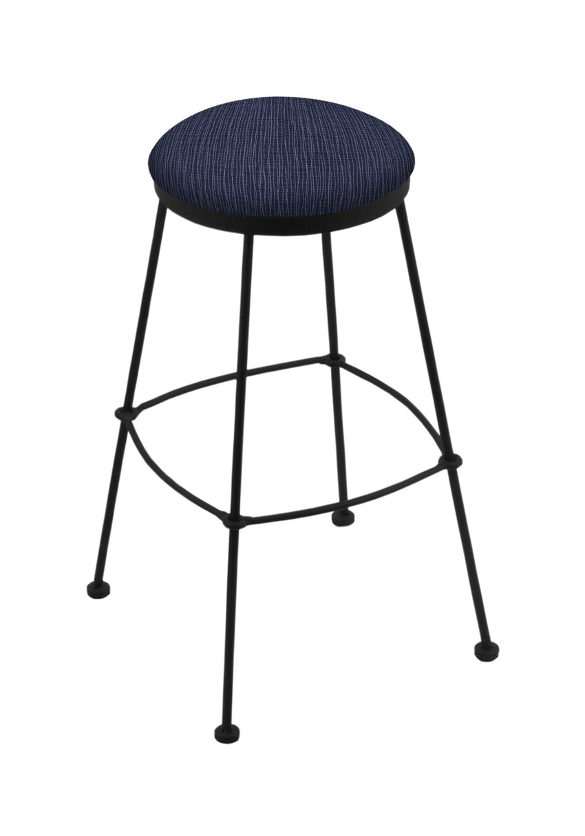 Holland Bar Stool 3030 25" Stationary Counter Stool with Black Wrinkle Finish (HBS - 3030 - Upholstery) - SchoolOutlet
