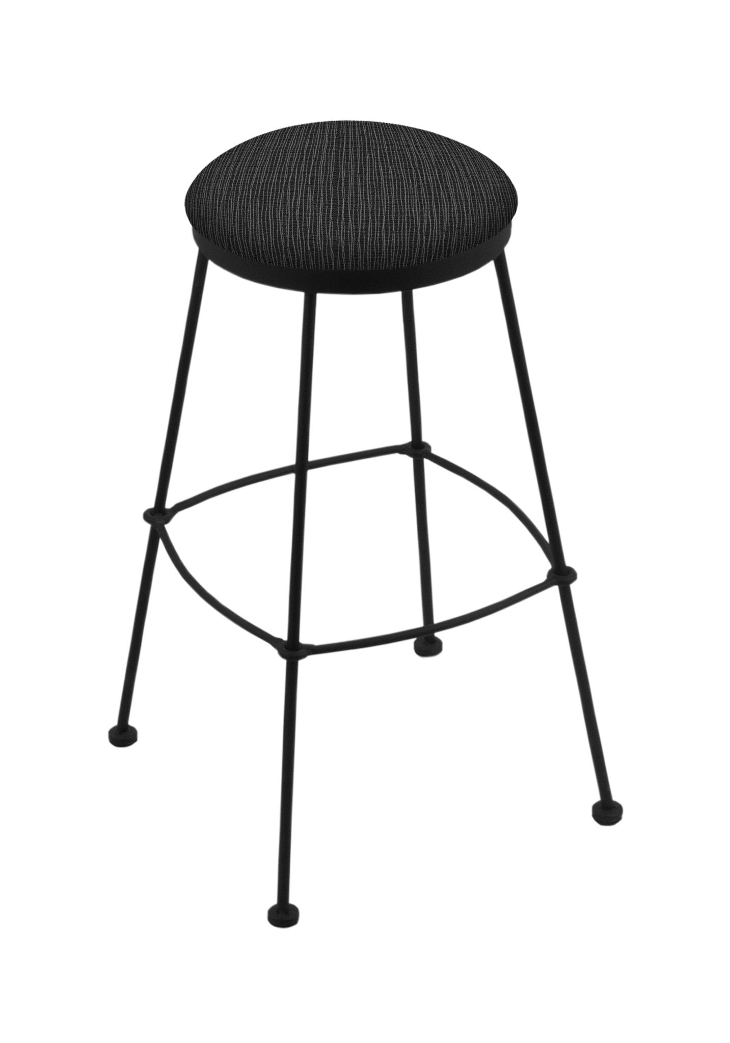 Holland Bar Stool 3030 25" Stationary Counter Stool with Black Wrinkle Finish (HBS - 3030 - Upholstery) - SchoolOutlet