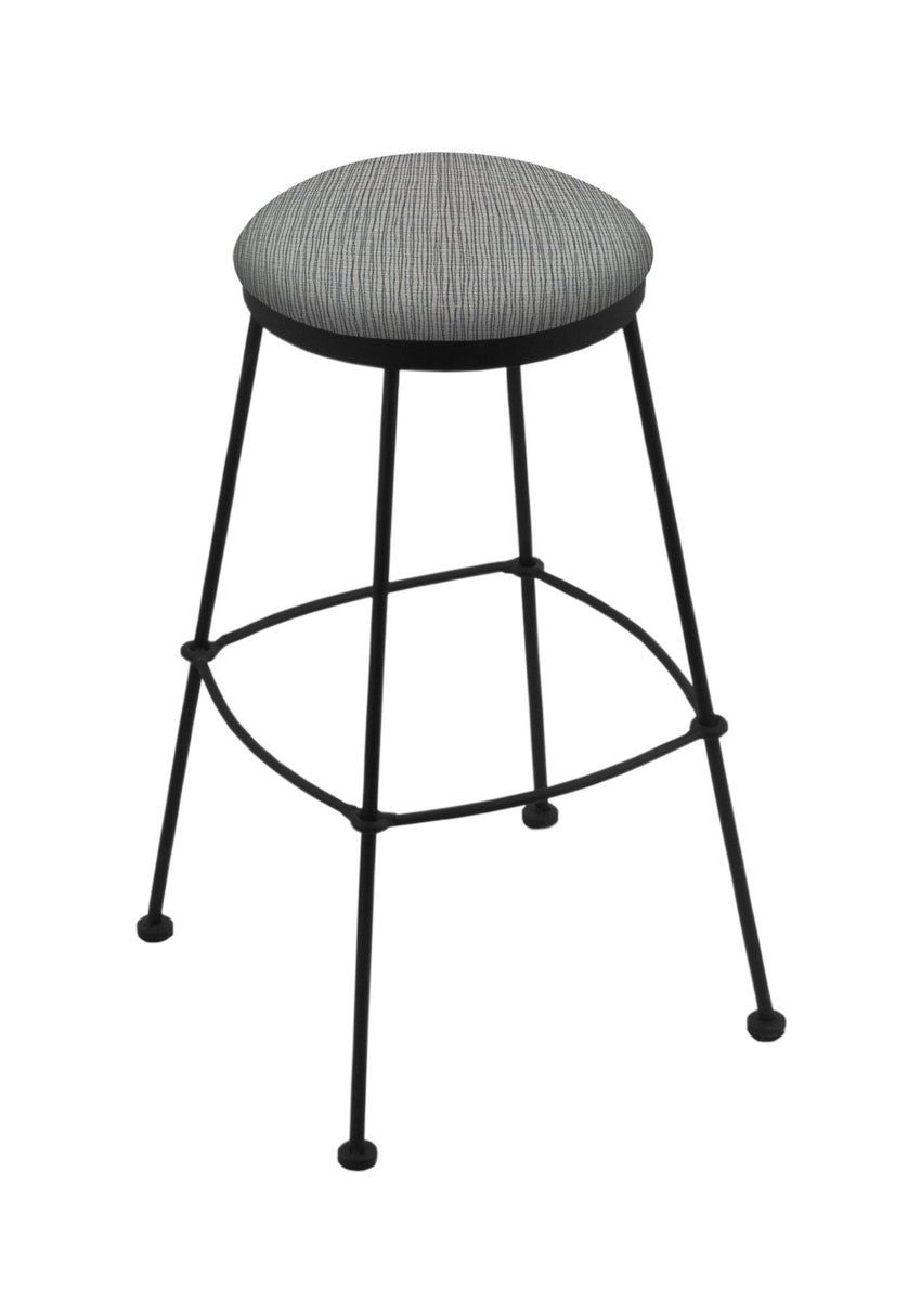 Holland Bar Stool 3030 25" Stationary Counter Stool with Black Wrinkle Finish (HBS - 3030 - Upholstery) - SchoolOutlet