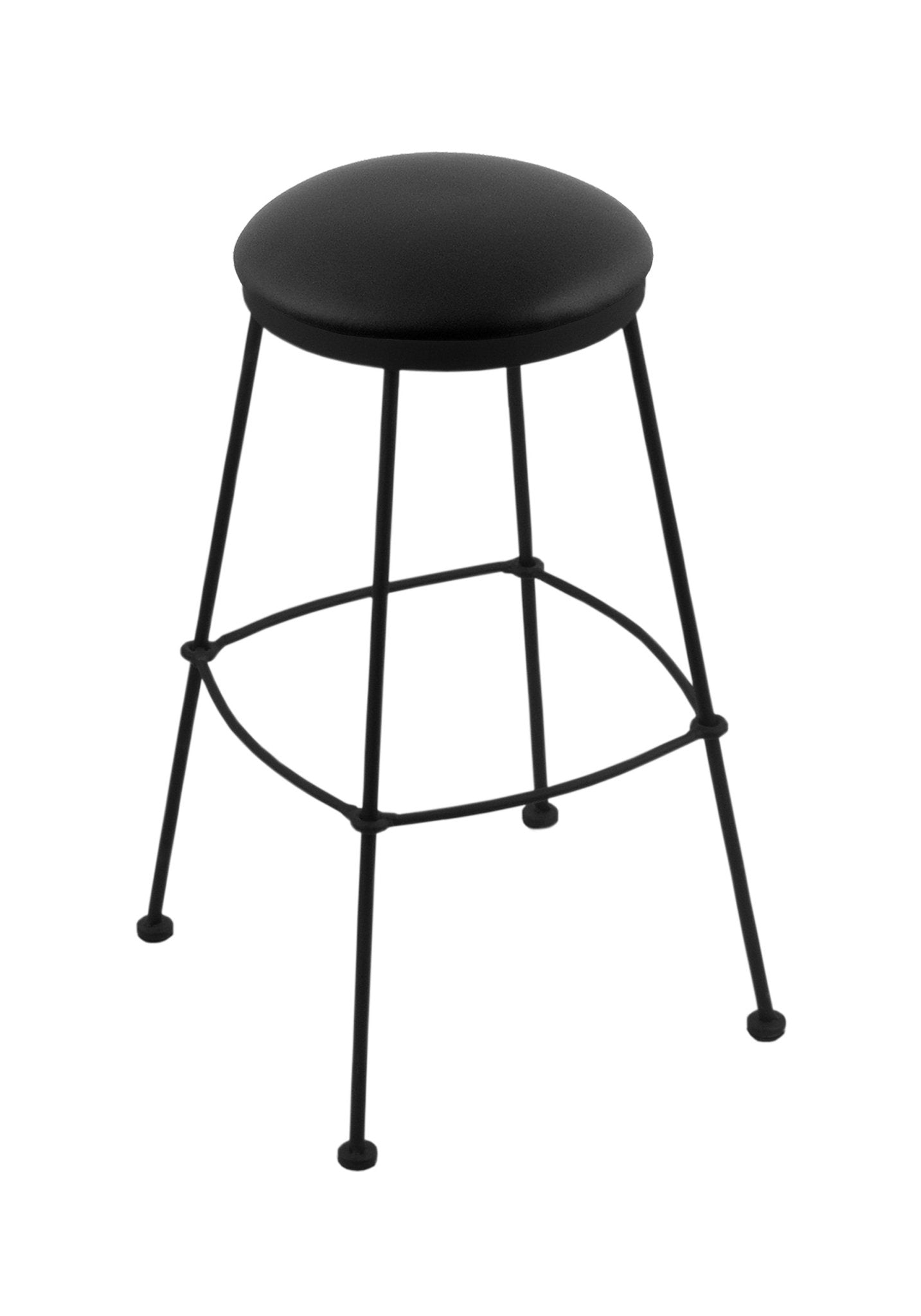Holland Bar Stool 3030 25" Stationary Counter Stool with Black Wrinkle Finish (HBS - 3030 - Upholstery) - SchoolOutlet