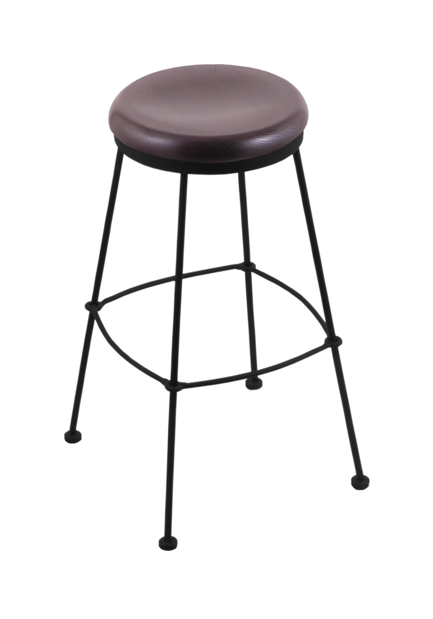 Holland Bar Stool 3030 25" Stationary Counter Stool with Black Wrinkle Finish (HBS - 3030 - Wood) - SchoolOutlet