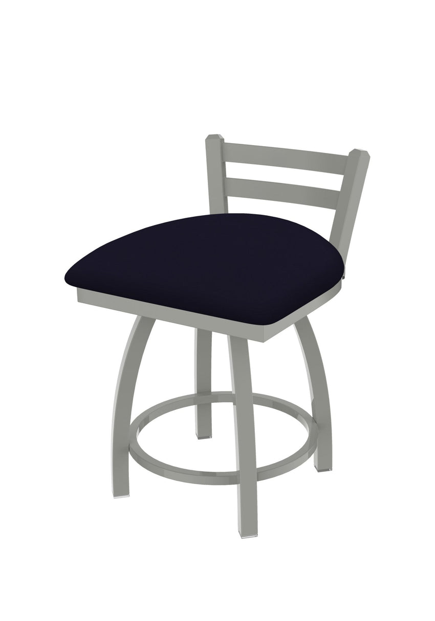 Holland Bar Stool 411 Jackie Low Back Swivel Vanity Stool 18" (HBS - 411 - VanityStool - Upholstery) - SchoolOutlet