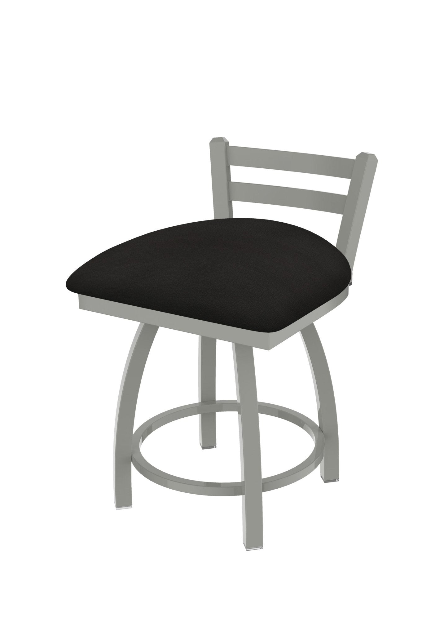 Holland Bar Stool 411 Jackie Low Back Swivel Vanity Stool 18" (HBS - 411 - VanityStool - Upholstery) - SchoolOutlet