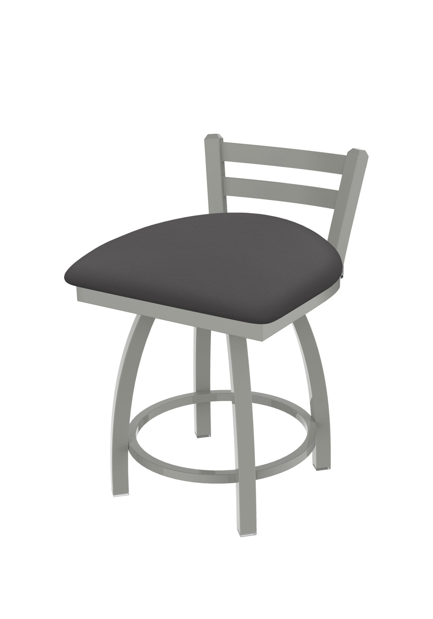 Holland Bar Stool 411 Jackie Low Back Swivel Vanity Stool 18" (HBS - 411 - VanityStool - Upholstery) - SchoolOutlet