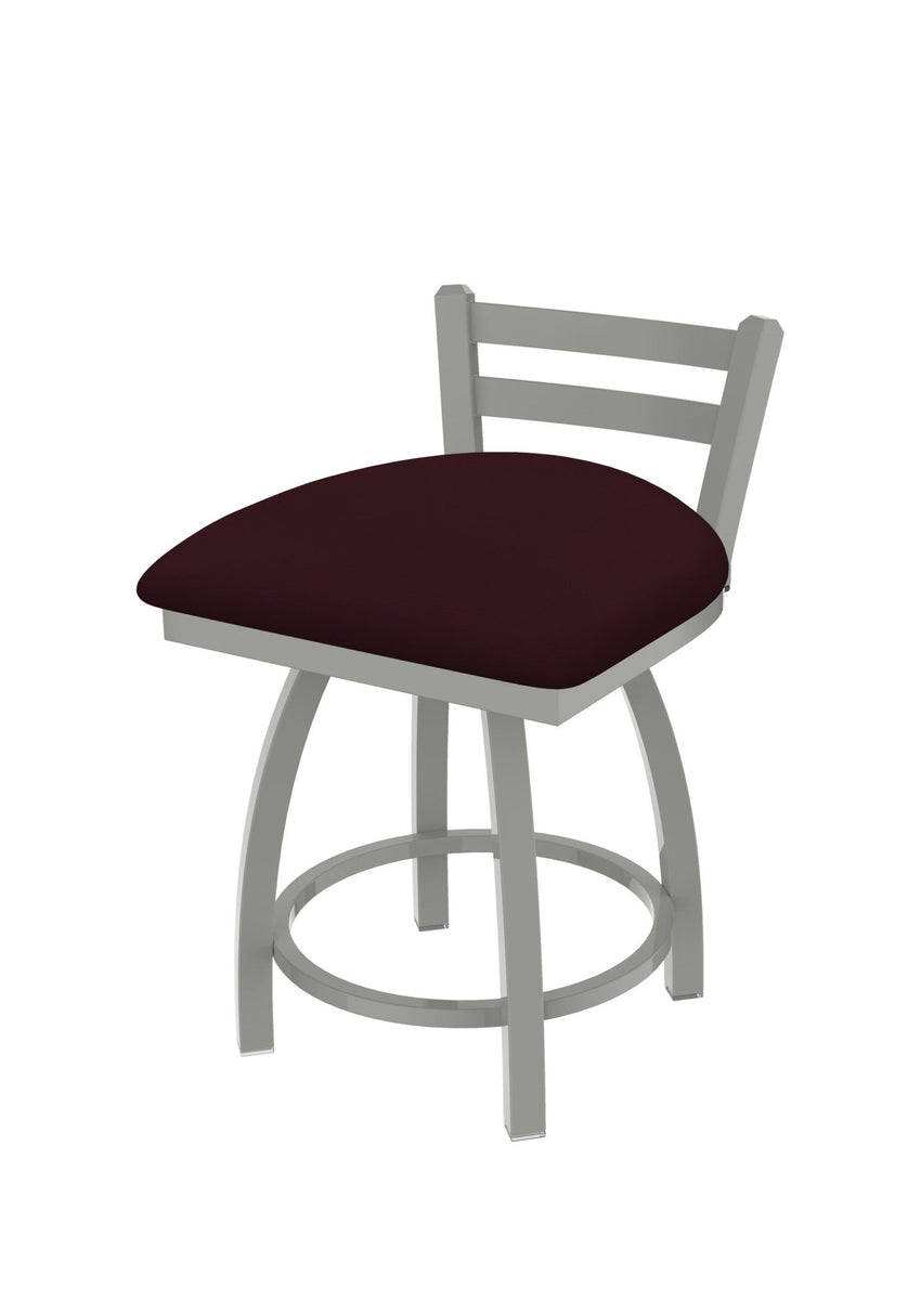 Holland Bar Stool 411 Jackie Low Back Swivel Vanity Stool 18" (HBS - 411 - VanityStool - Upholstery) - SchoolOutlet