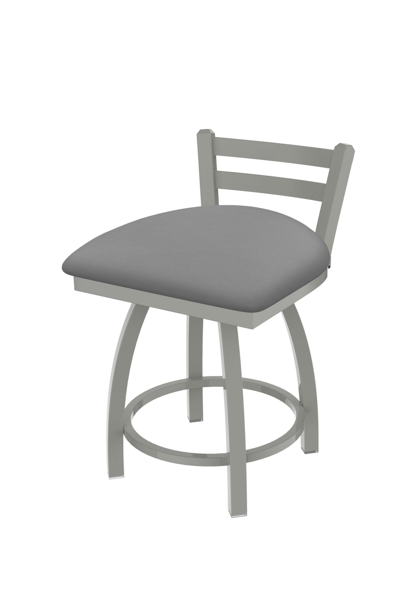 Holland Bar Stool 411 Jackie Low Back Swivel Vanity Stool 18" (HBS - 411 - VanityStool - Upholstery) - SchoolOutlet