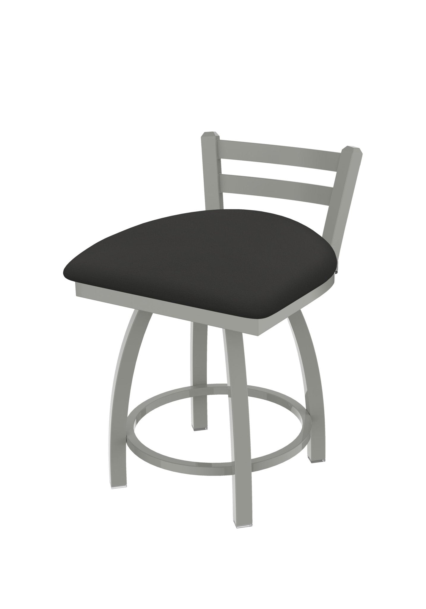 Holland Bar Stool 411 Jackie Low Back Swivel Vanity Stool 18" (HBS - 411 - VanityStool - Upholstery) - SchoolOutlet