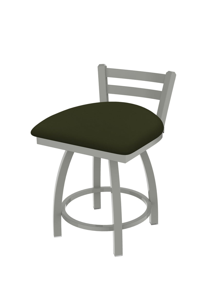 Holland Bar Stool 411 Jackie Low Back Swivel Vanity Stool 18" (HBS - 411 - VanityStool - Upholstery) - SchoolOutlet