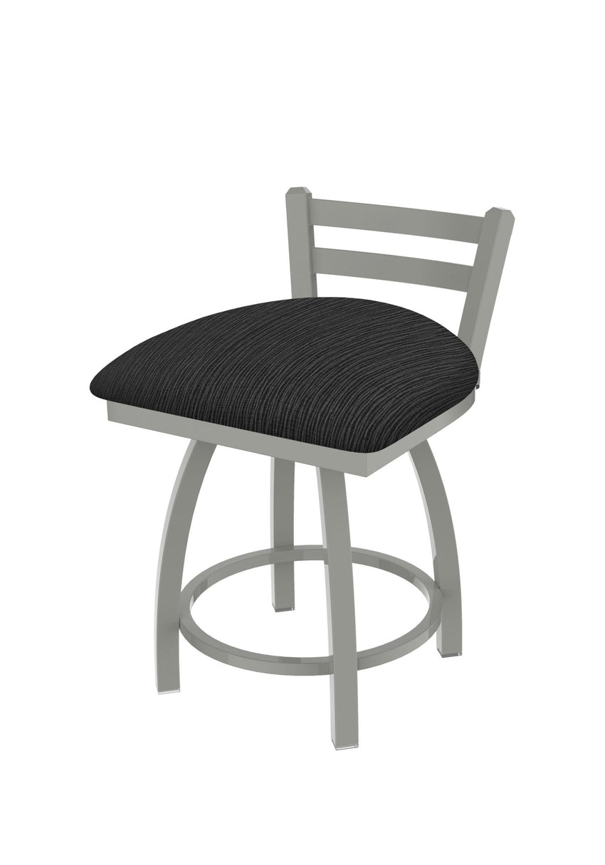 Holland Bar Stool 411 Jackie Low Back Swivel Vanity Stool 18" (HBS - 411 - VanityStool - Upholstery) - SchoolOutlet