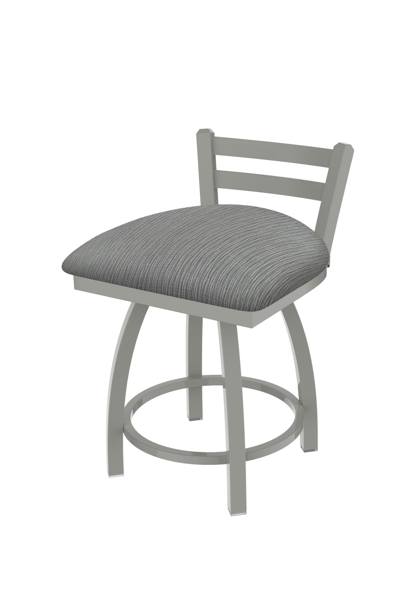 Holland Bar Stool 411 Jackie Low Back Swivel Vanity Stool 18" (HBS - 411 - VanityStool - Upholstery) - SchoolOutlet