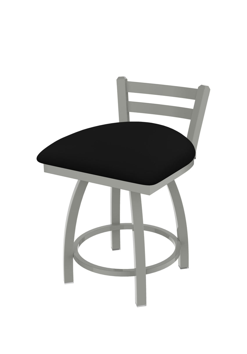 Holland Bar Stool 411 Jackie Low Back Swivel Vanity Stool 18" (HBS - 411 - VanityStool - Upholstery) - SchoolOutlet