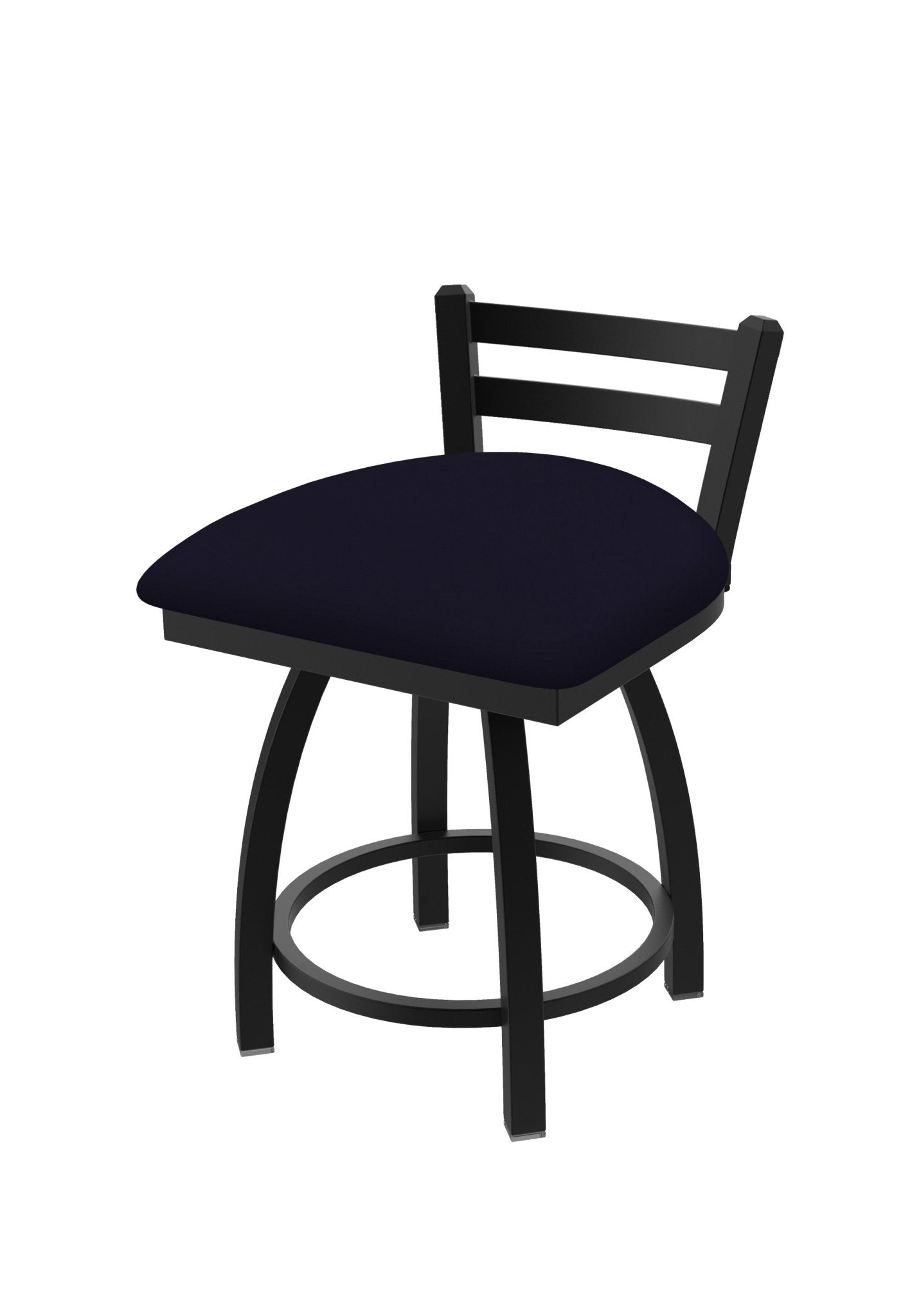 Holland Bar Stool 411 Jackie Low Back Swivel Vanity Stool 18" (HBS - 411 - VanityStool - Upholstery) - SchoolOutlet