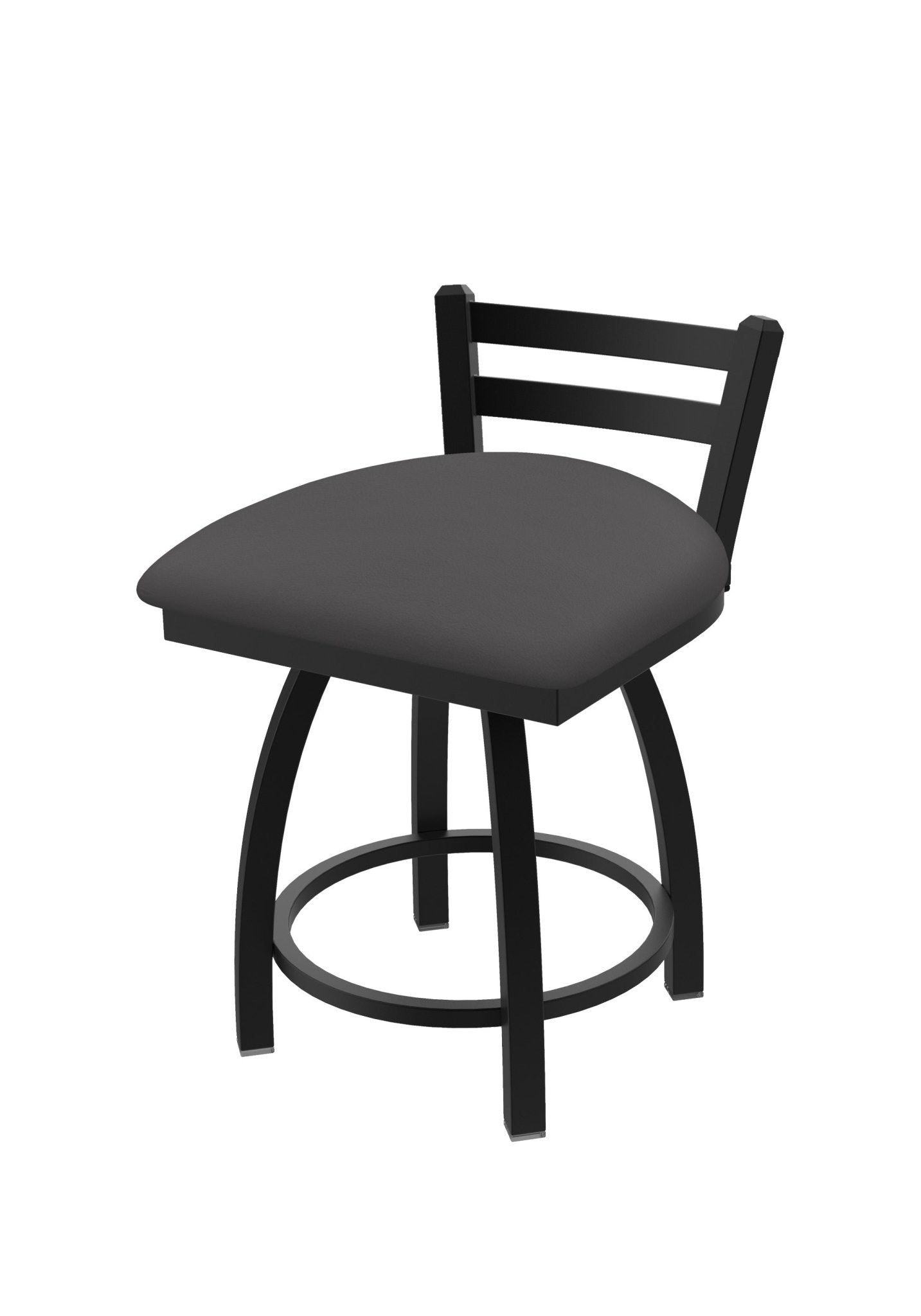 Holland Bar Stool 411 Jackie Low Back Swivel Vanity Stool 18" (HBS - 411 - VanityStool - Upholstery) - SchoolOutlet