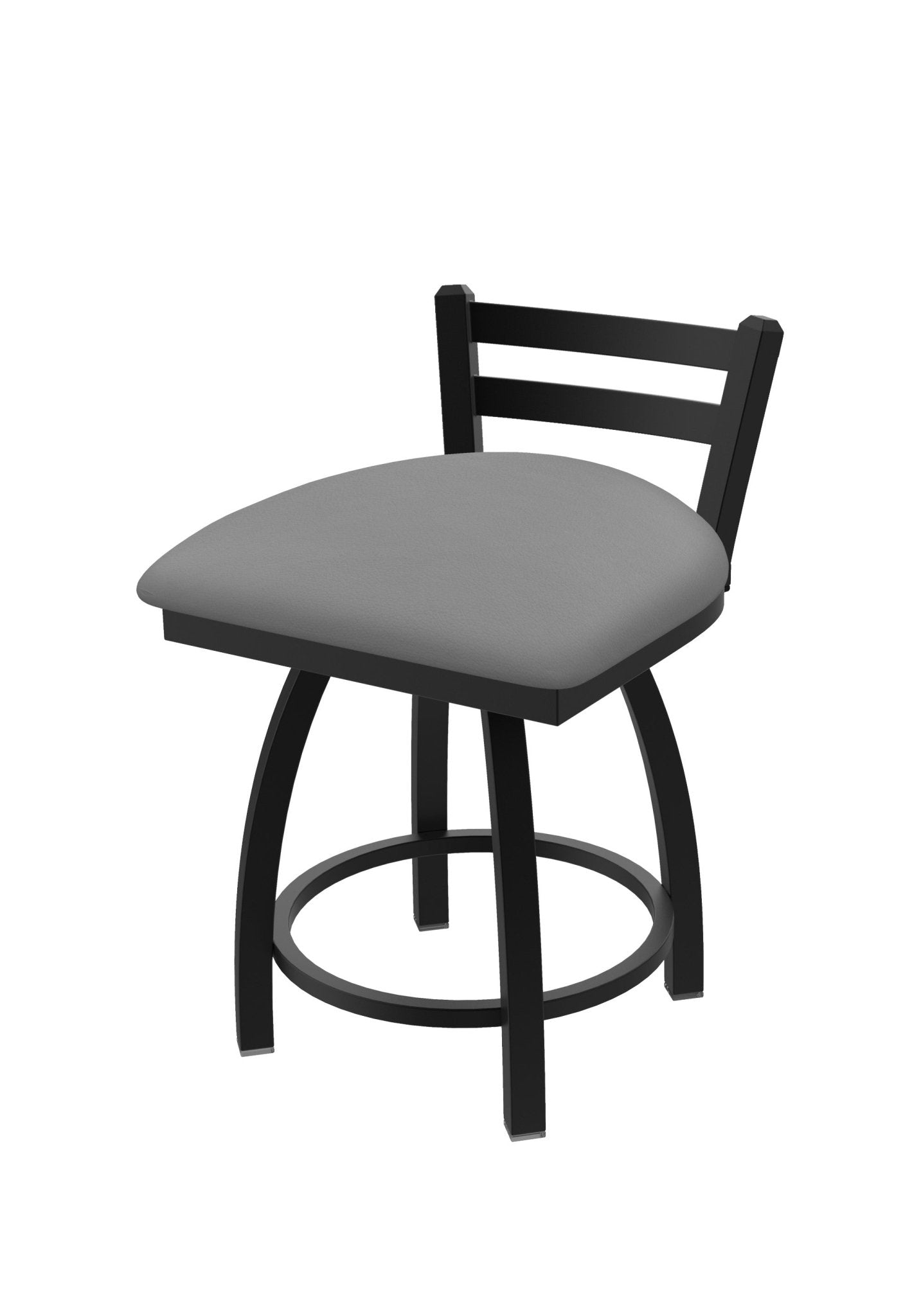 Holland Bar Stool 411 Jackie Low Back Swivel Vanity Stool 18" (HBS - 411 - VanityStool - Upholstery) - SchoolOutlet