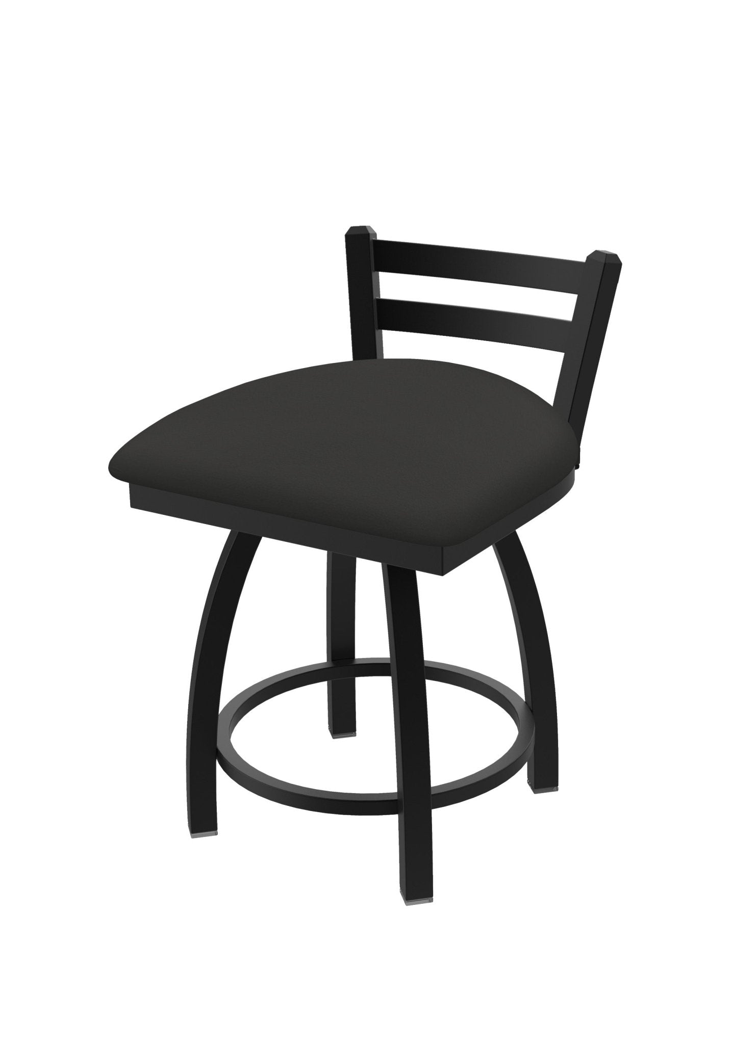 Holland Bar Stool 411 Jackie Low Back Swivel Vanity Stool 18" (HBS - 411 - VanityStool - Upholstery) - SchoolOutlet