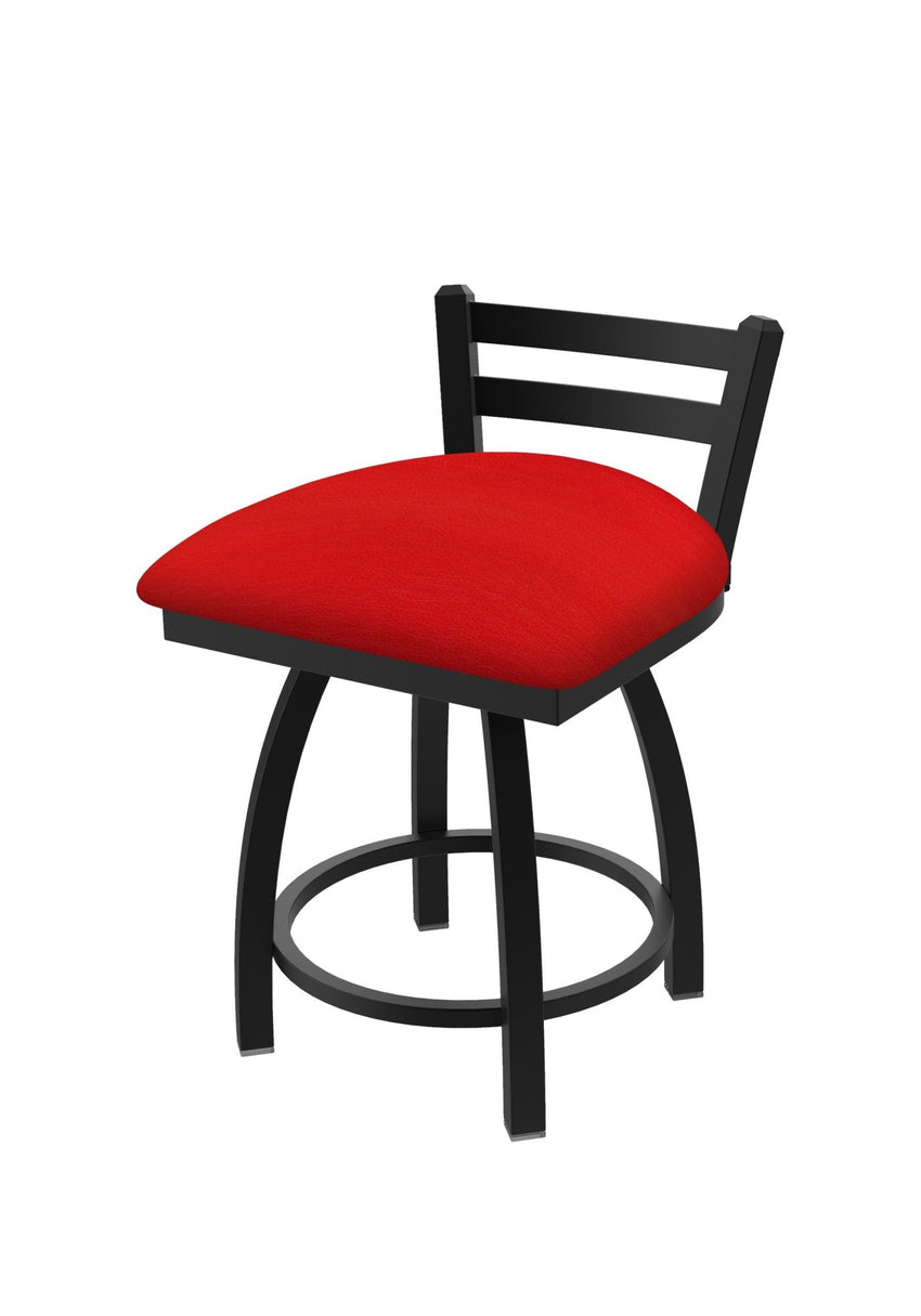 Holland Bar Stool 411 Jackie Low Back Swivel Vanity Stool 18" (HBS - 411 - VanityStool - Upholstery) - SchoolOutlet