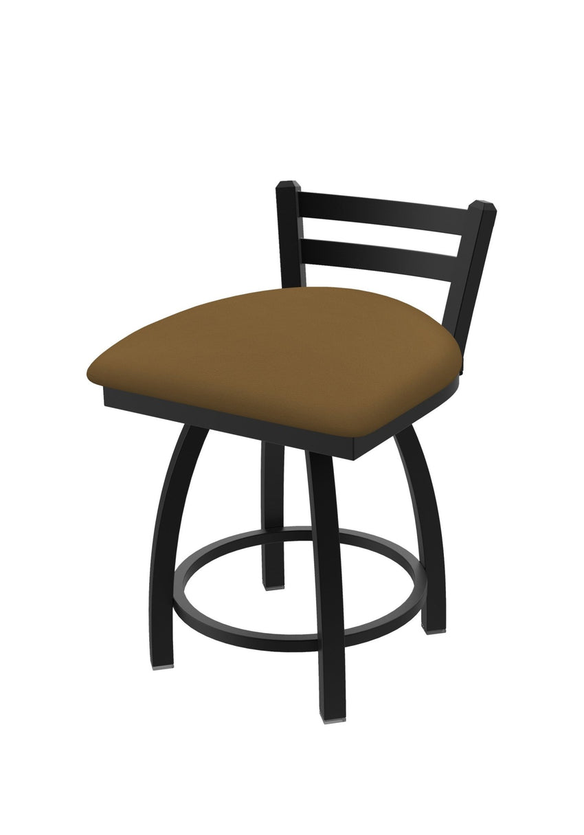 Holland Bar Stool 411 Jackie Low Back Swivel Vanity Stool 18" (HBS - 411 - VanityStool - Upholstery) - SchoolOutlet
