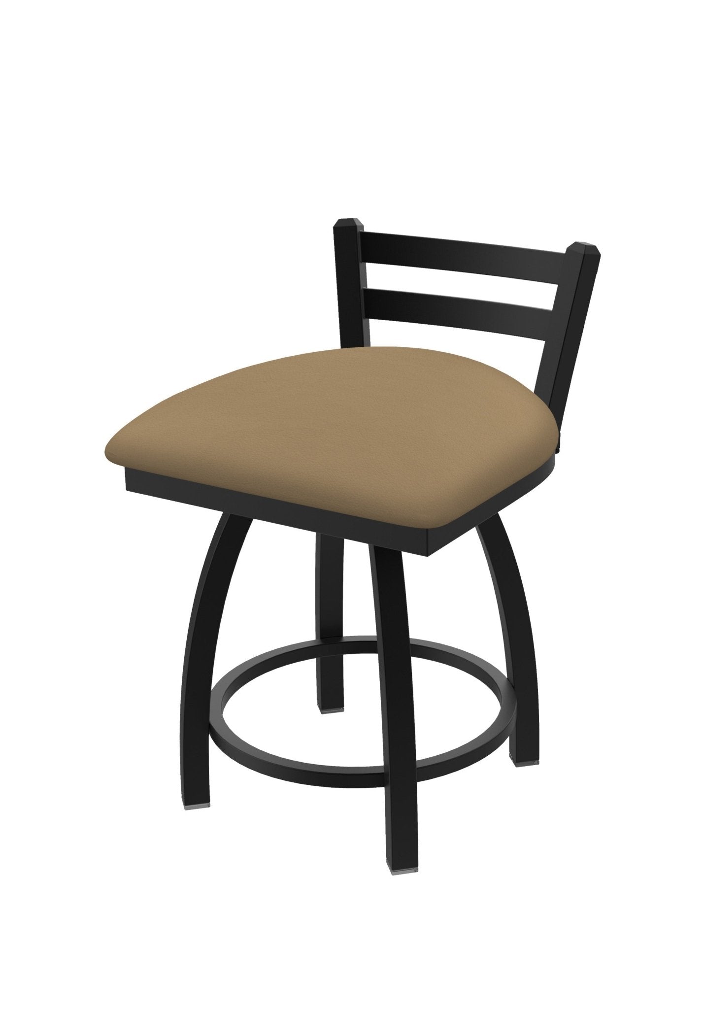 Holland Bar Stool 411 Jackie Low Back Swivel Vanity Stool 18" (HBS - 411 - VanityStool - Upholstery) - SchoolOutlet