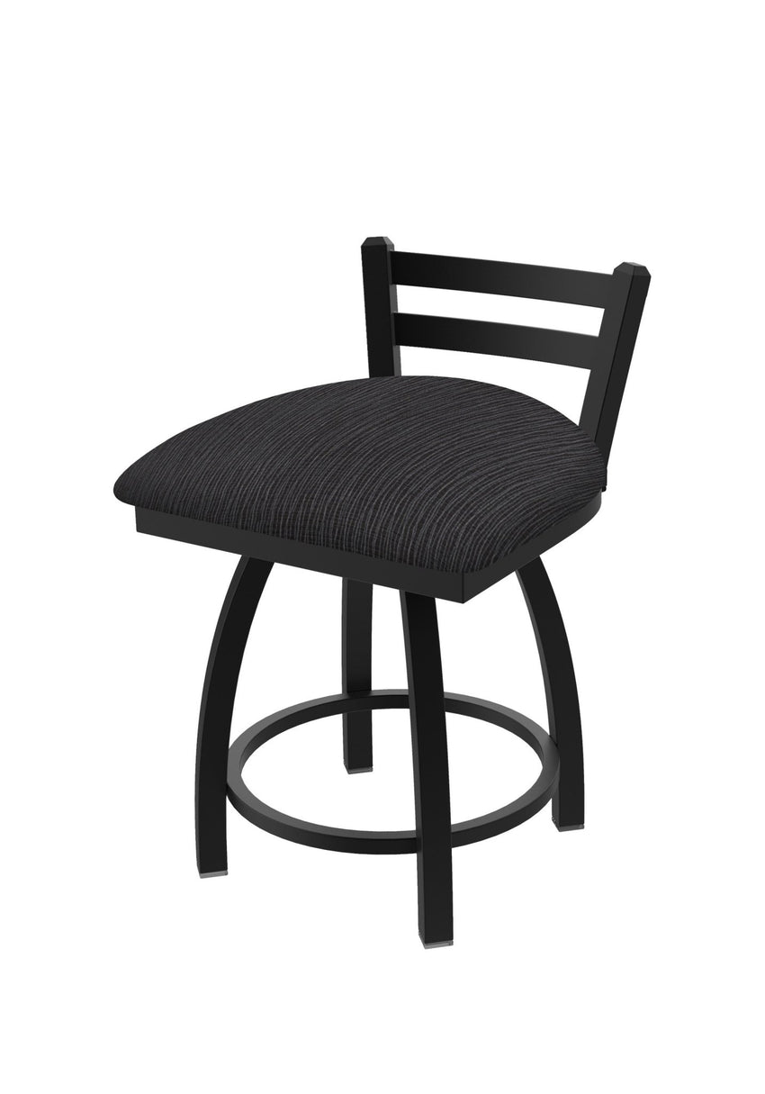 Holland Bar Stool 411 Jackie Low Back Swivel Vanity Stool 18" (HBS - 411 - VanityStool - Upholstery) - SchoolOutlet