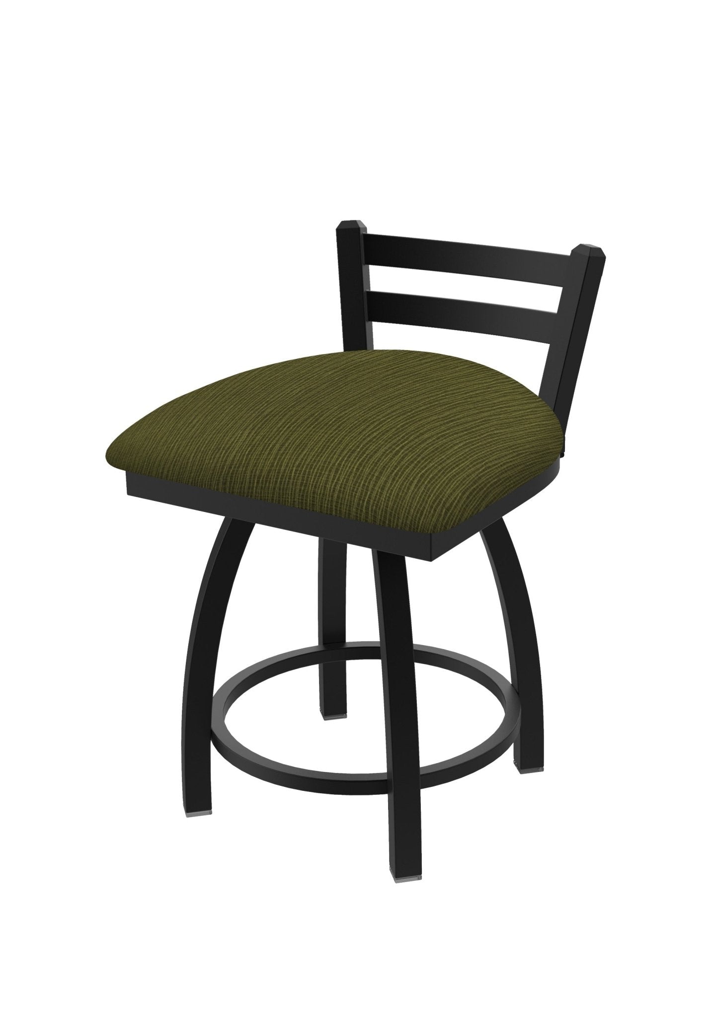Holland Bar Stool 411 Jackie Low Back Swivel Vanity Stool 18" (HBS - 411 - VanityStool - Upholstery) - SchoolOutlet