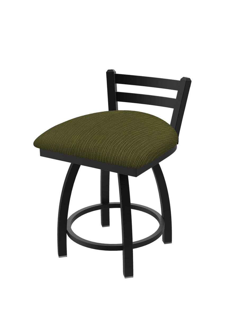 Holland Bar Stool 411 Jackie Low Back Swivel Vanity Stool 18" (HBS - 411 - VanityStool - Upholstery) - SchoolOutlet