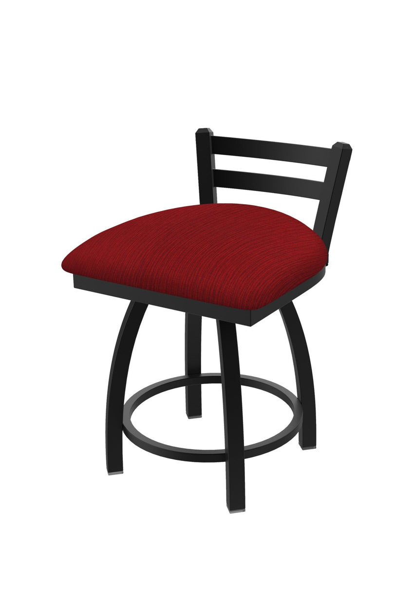 Holland Bar Stool 411 Jackie Low Back Swivel Vanity Stool 18" (HBS - 411 - VanityStool - Upholstery) - SchoolOutlet