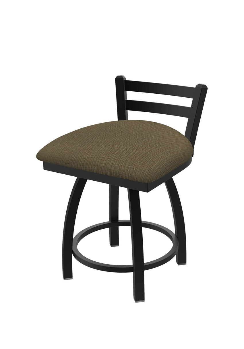 Holland Bar Stool 411 Jackie Low Back Swivel Vanity Stool 18" (HBS - 411 - VanityStool - Upholstery) - SchoolOutlet