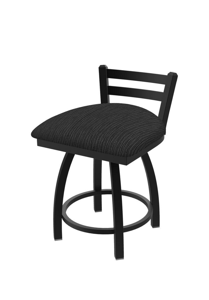 Holland Bar Stool 411 Jackie Low Back Swivel Vanity Stool 18" (HBS - 411 - VanityStool - Upholstery) - SchoolOutlet