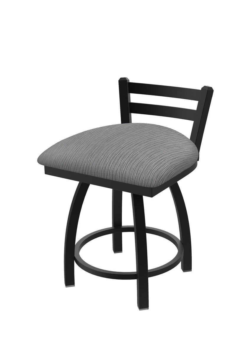 Holland Bar Stool 411 Jackie Low Back Swivel Vanity Stool 18" (HBS - 411 - VanityStool - Upholstery) - SchoolOutlet