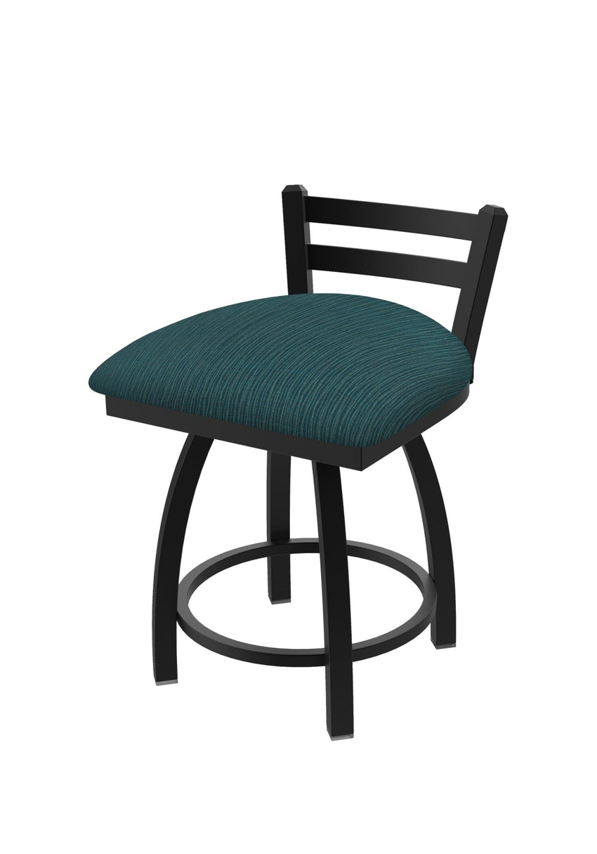 Holland Bar Stool 411 Jackie Low Back Swivel Vanity Stool 18" (HBS - 411 - VanityStool - Upholstery) - SchoolOutlet