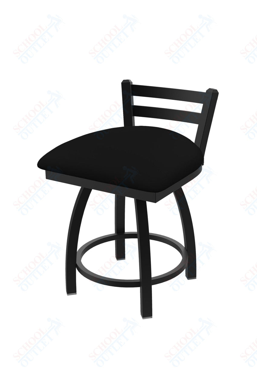 Holland Bar Stool 411 Jackie Low Back Swivel Vanity Stool 18" (HBS - 411 - VanityStool - Upholstery) - SchoolOutlet