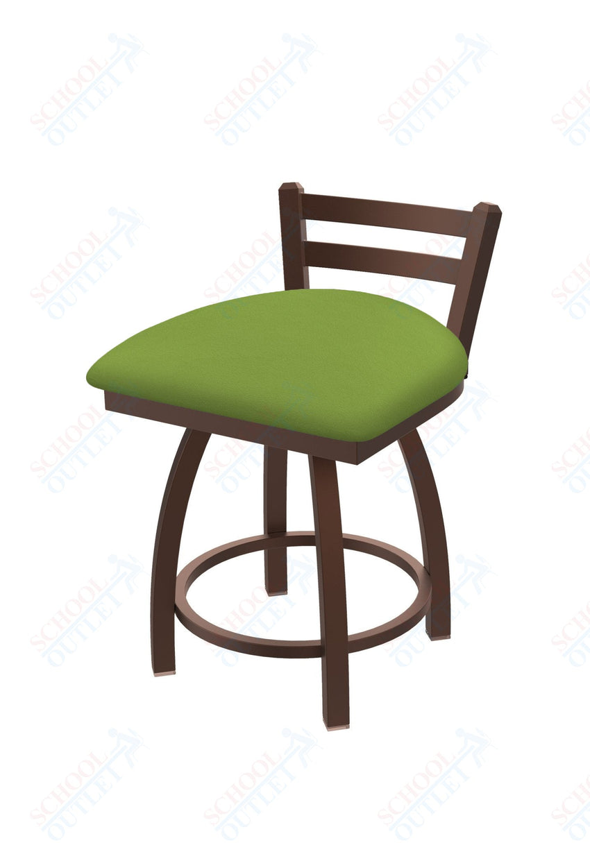 Holland Bar Stool 411 Jackie Low Back Swivel Vanity Stool 18" (HBS - 411 - VanityStool - Upholstery) - SchoolOutlet
